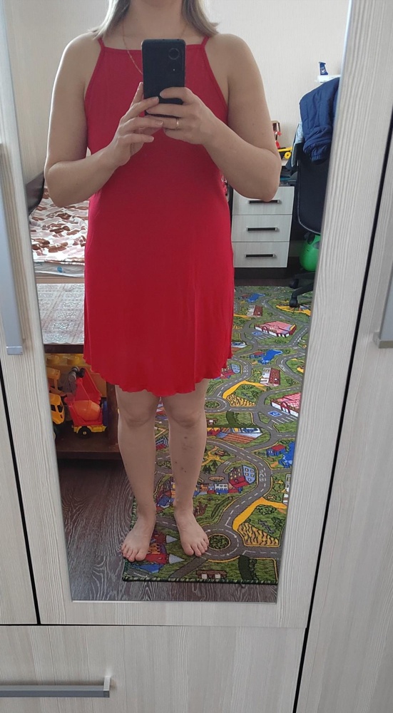 Сорочка отличная, ткань приятная к телу.  На 48р-р заказала 50 р-р, люблю посвободней