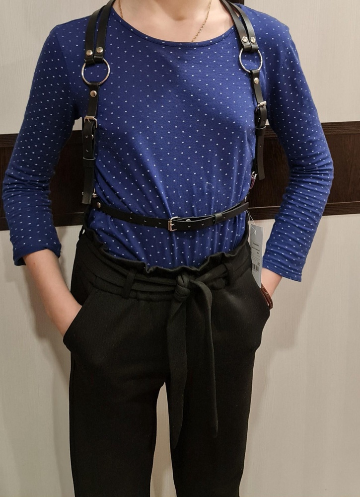 Качество отличное.  Ремешки все ровные, края обработаны. Заказывала для дочки 12 лет размер 36 - 38. Все ремни до конца утянули и портупея села идеально. Сейчас заказываем для коллектива ещё 17 штук.  Как придут напишу ещё отзыв