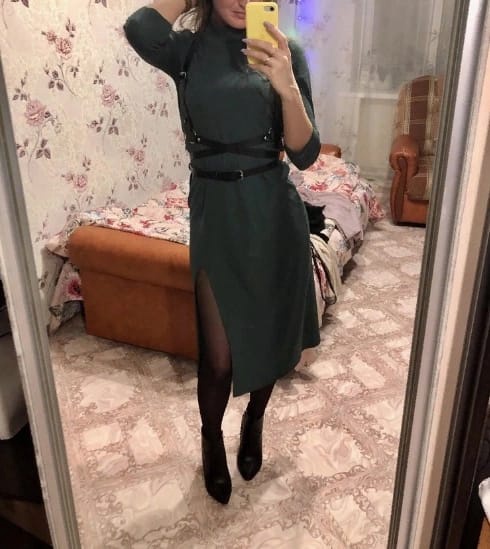 Очень элегантно-сексуально, качественный пояс у портупеи, без деффектов, благодарю