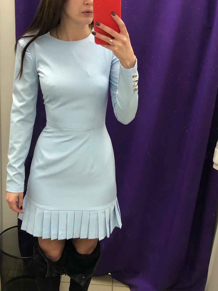 Платье красивое , село идеально , но вот рукава очень широкие. Отказ , к сожалению 