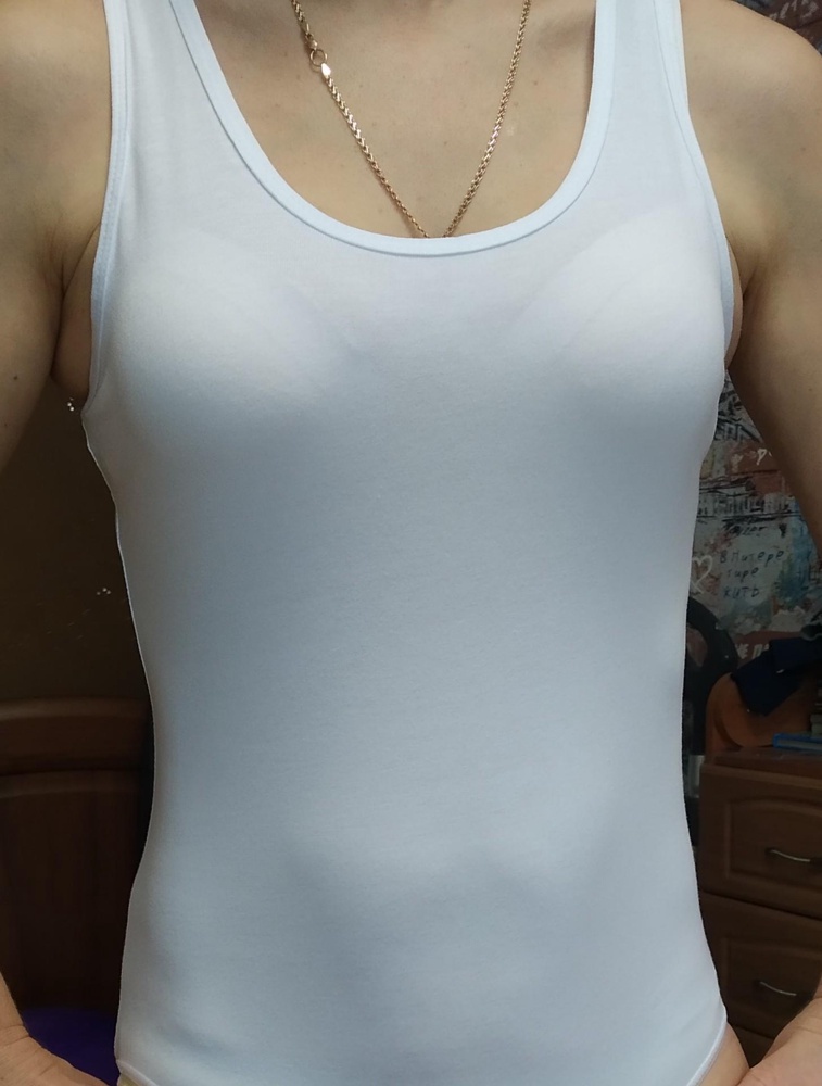 Потрясающее качество, долго сомневалась, но не ошиблась. Ткань мягкая и приятная, в составе модал, поэтому катышек быть не должно. По фигуре село хорошо, всему потянуло, немного просвечивает, но мне не критично. рекомендую к покупке. На рост 160 размер подошел, не трёт и не давит нигде!