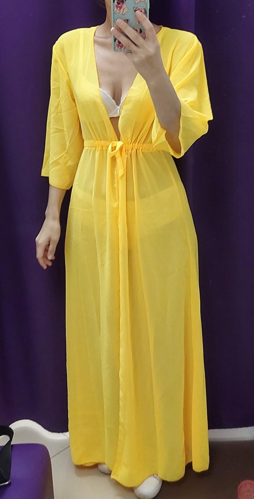 Для меня в бёдрах (94) мало ткани, слишком открывает, а так хорошая туника