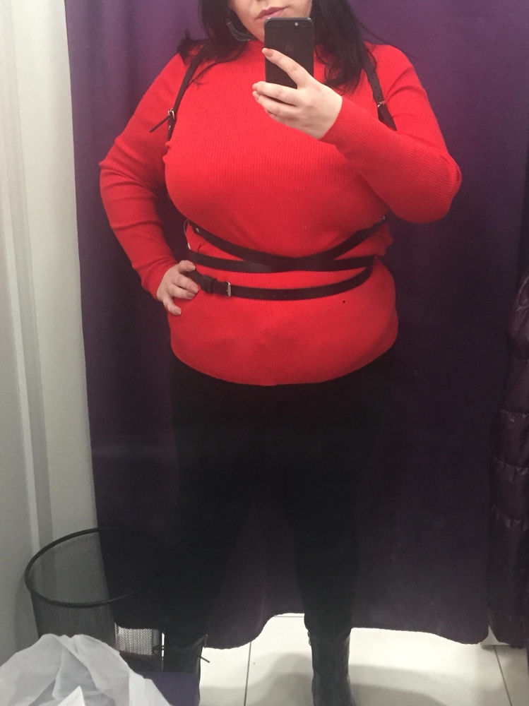 Я в восторге! Заказала максимальный размер 56-60. Немного маловато, но выкупила. Есть стимул похудеть на размер :)