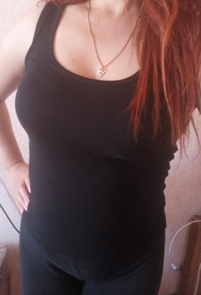 Классная майка! Ношу дома. Приятная к телу, хорошо тянется