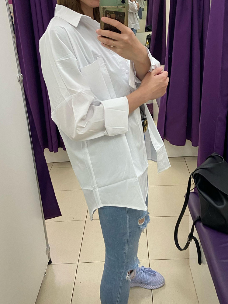 да это не хлопок, но вполне себе ничего качество, С не супер овер, надо было М наверно заказывать, но все равно оставила) и примечание, напишите как ее стирать, а то вдруг сядет…