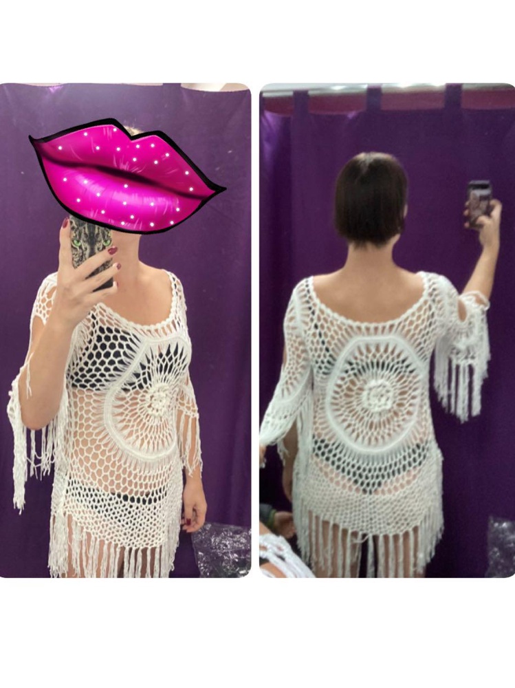 Отличная туника! Скрывает и подчеркивает-что нужно:) немного великовата горловина, но для пляжа-вполне👍 У меня 181 рост, 74 кг