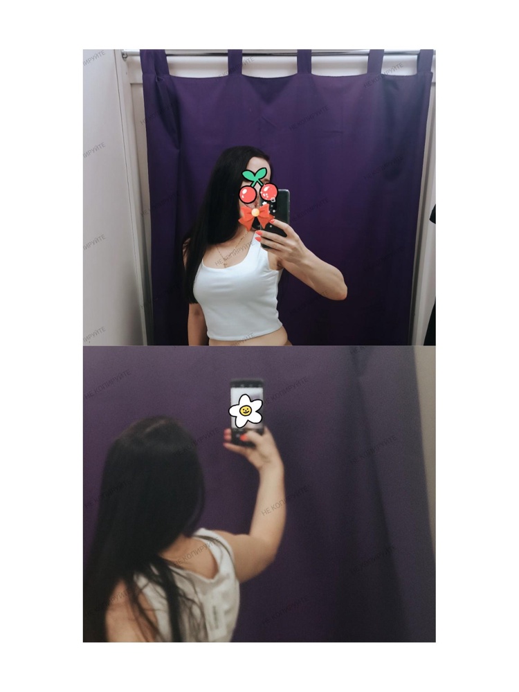 Топик класс! На ОТ70, ОГ95 -размер М/L  сел отлично. Топ плотный, но мягкий и приятный. Очень комфортная посадка - не широкий и не узкий. На рост 160 и вес 54 не короткий, до пупка. Пока не  стирала. К покупке советую. В реальности смотрится лучше чем на фото.