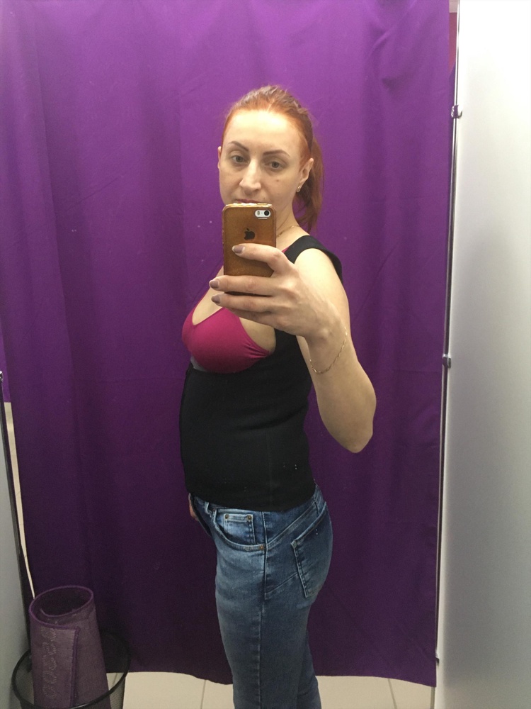 Я после родов живот и бока никак не сходят,мой от80 живот 88,взяла М,сел норм,сразу почувствовала тепло,надеюсь в спортзале будет эффект,не много туго в подмышках кстати,может растянется 