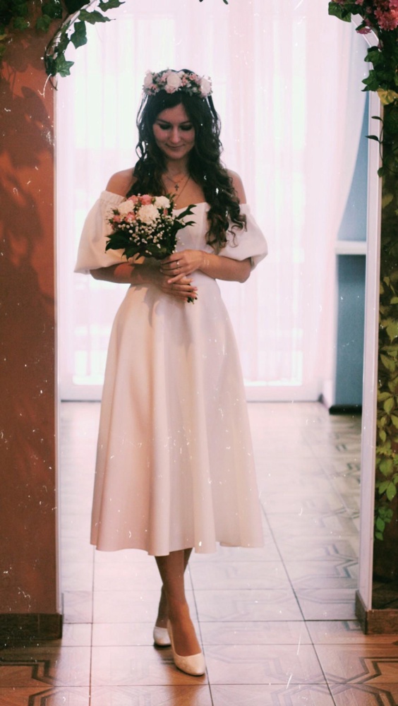 Платье идеально подошло для свадьбы! Я в него влюбилась!!!