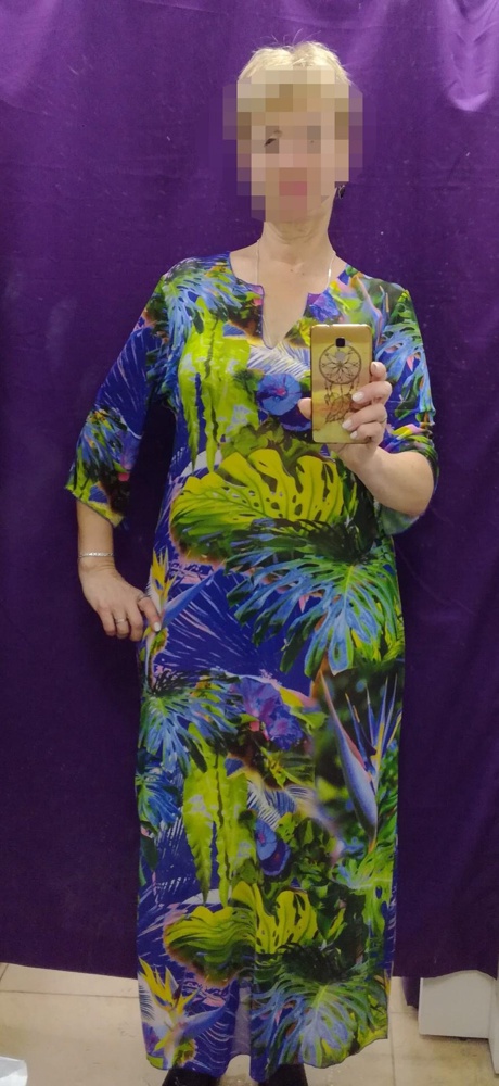 Туника понравилась. Почитала отзывы, взяла на размер больше, села отлично. Спасибо!