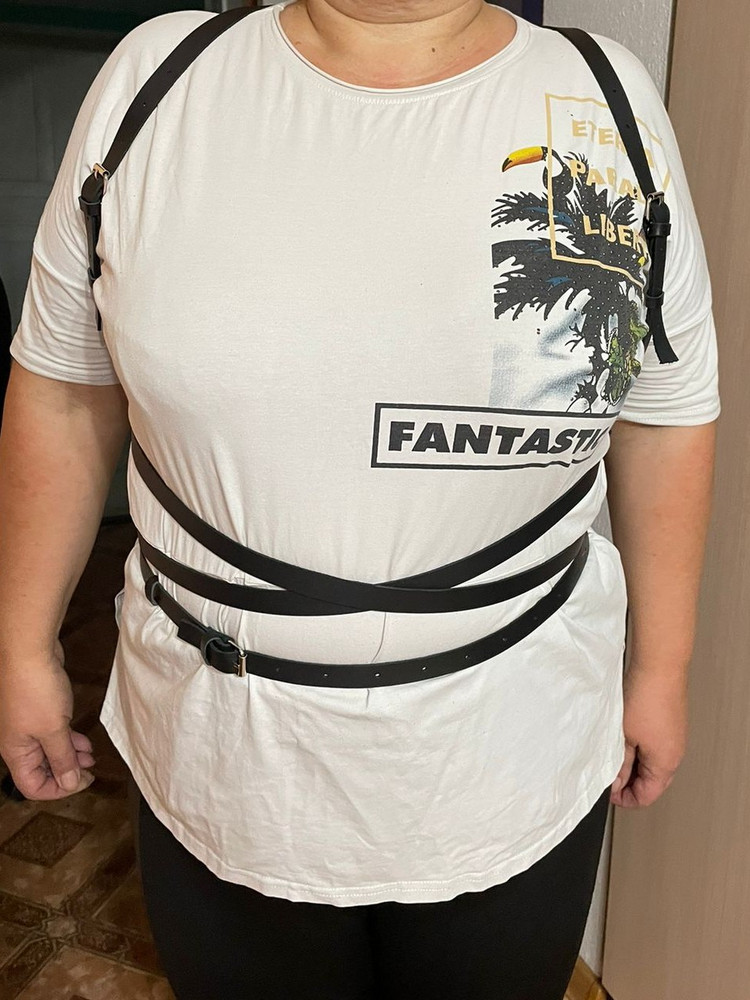 Всё отлично, главное что не краситься и нет брака, размер подошёл на от 100, ог 118