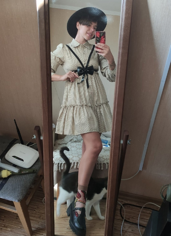 Это невероятно крутая вещь в гардеробе! Да, лямки длинные, но мне не проблема сделать дополнительные отверстия)) оч круто! довольная