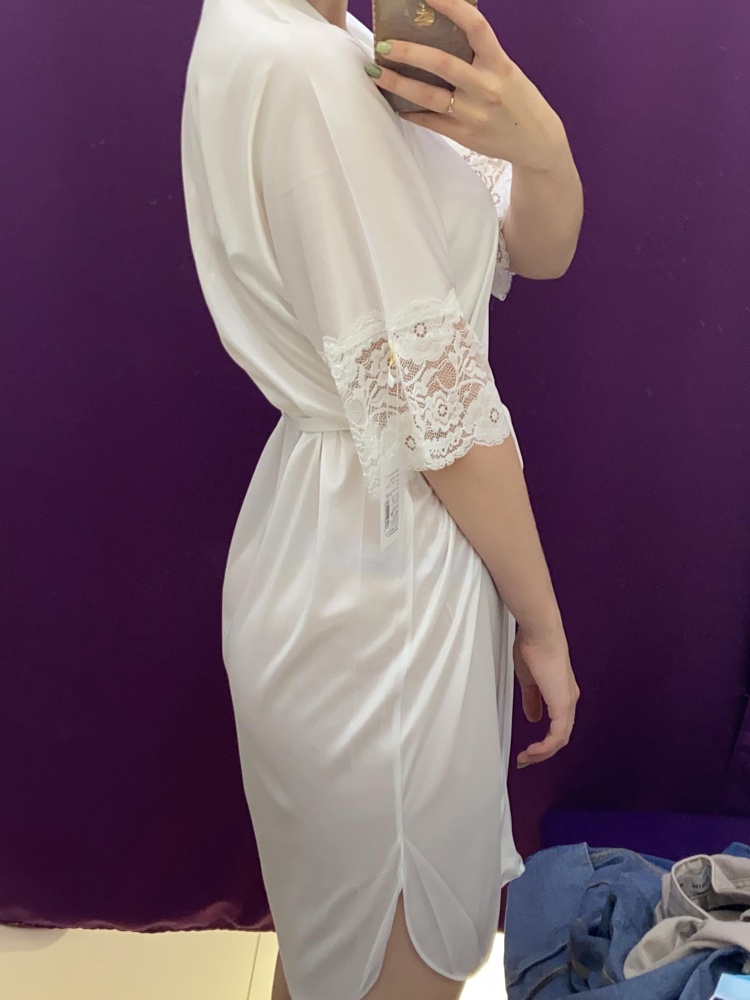 Спасибо большое, пеньюар замечательный! За свою цену великолепное качество! Мой рост 175, по длине всё хорошо. Взяла на утро невесты. Рекомендую к покупке. 