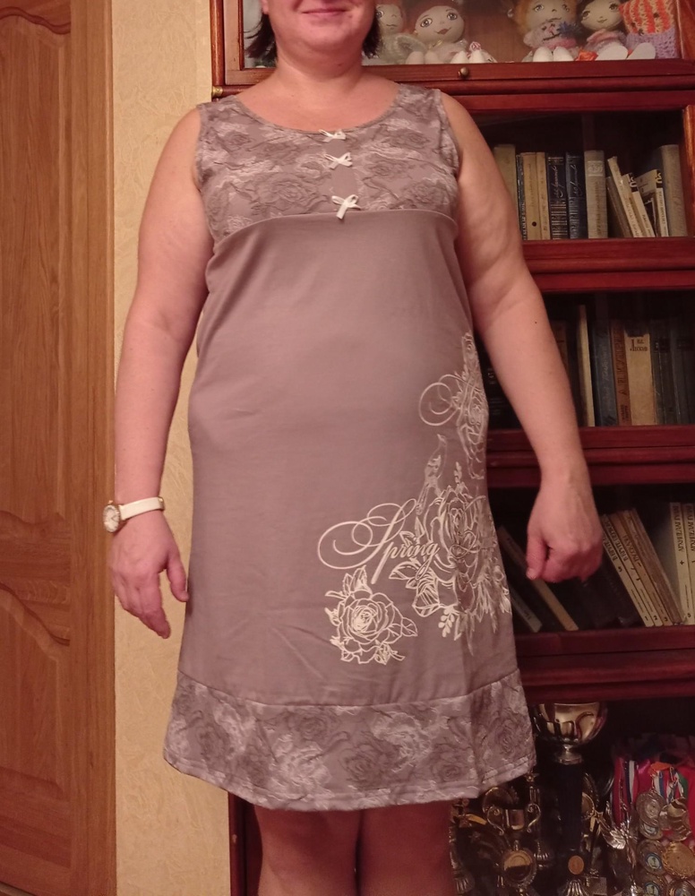 Красивая, качественная домашняя одежда. Ткань приятная, мягкая, уютная, цвет красивый, размер подошёл.