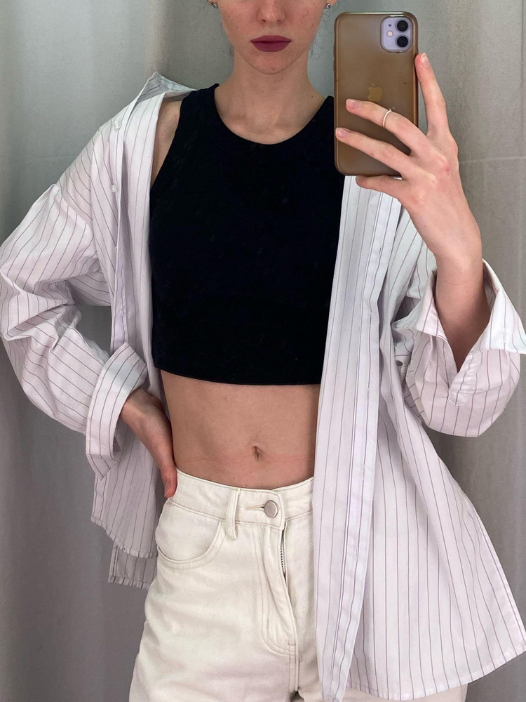 Отличный топ, удобный, качественно сшит, я довольна 