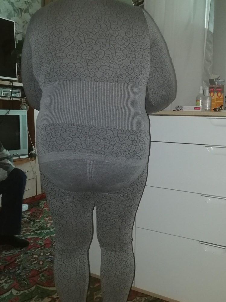 по размеру подошло идеально!!!! у мамы 54-56 взяли размер 56- 64. отлично сел, по качеству очень мягонький, приятный на ощупь, хорошо тянется в действие пока не знаю.