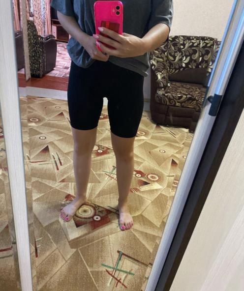 Велосипедик ну ооочень удобные, ткань не просвечивает, длина идеальная, ткань приятная🔥