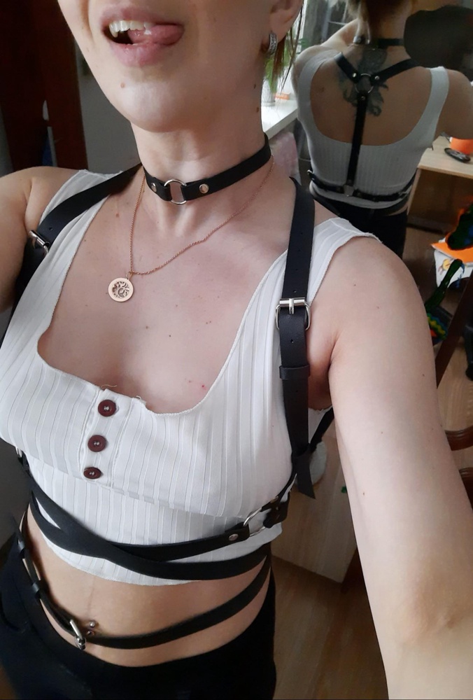 Это просто космос🤩,и чекер-спасибо за приятный подарочек и сама портупея ,создавайте свои образы фантазируя😉🤭😈