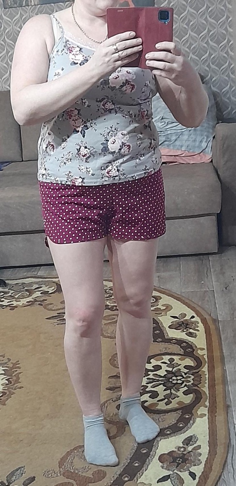 Качество отличное!На 52 р.заказала 52,в самый раз,шорты даже не в обтяг.