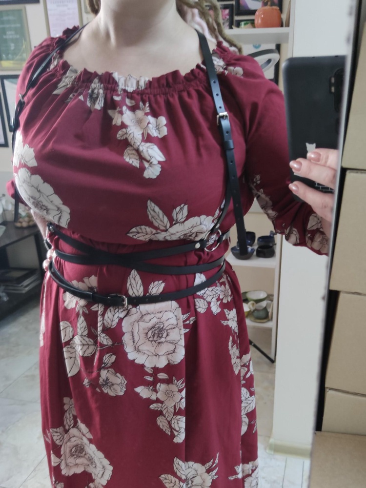 Бомбическая ). Я очень рада, спасибо ♥️. Заказала на пару размеров больше из опытов последних покупок. Но можно было размер в размер. Перезаказывать не стану). Ремешки можно спрятать.