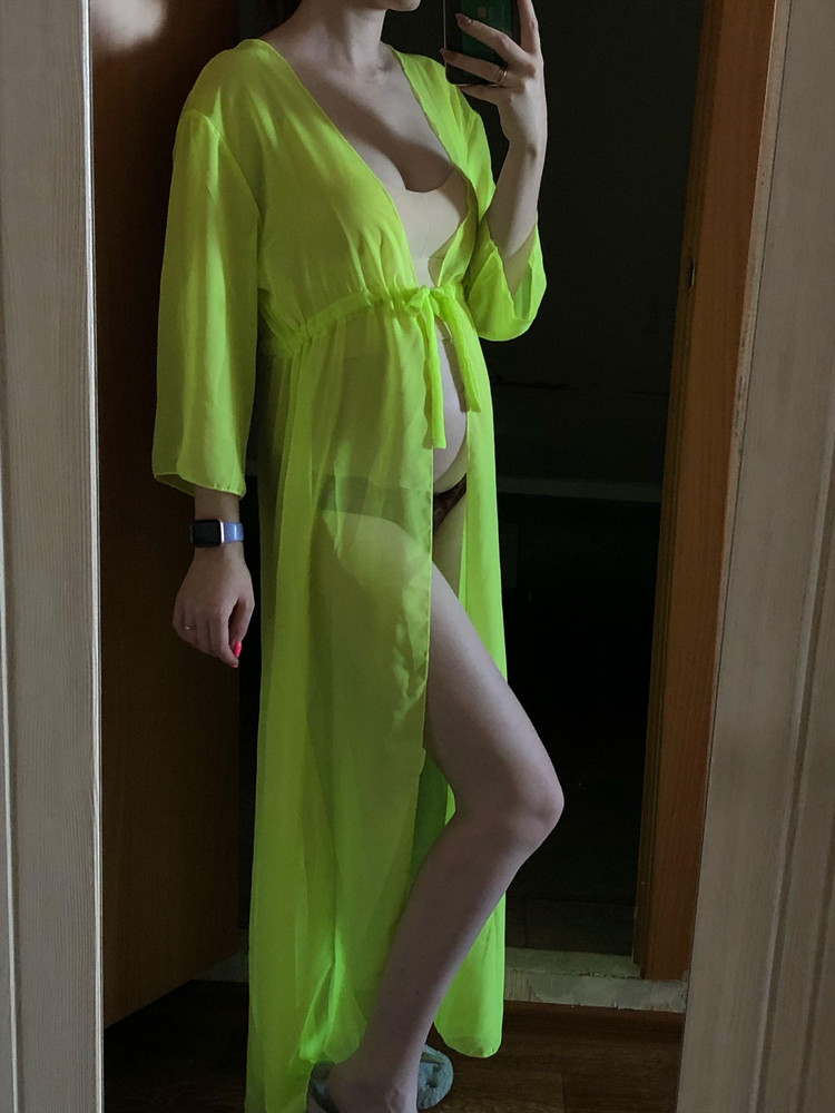 Для беременных - просто восхитительно, шнурок находится не на талии - очень удобно. На мой рост 168 - длина парео замечательная (пару см не достаёт до пола).  