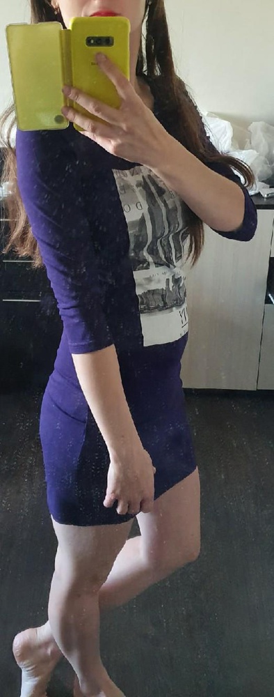 Купила под цвет очков, отгуляла его на 2х д.р., думала сначала, как домашнее платье возьму
Достаточно короткое, как и хотела, и длина рукава моя любимая