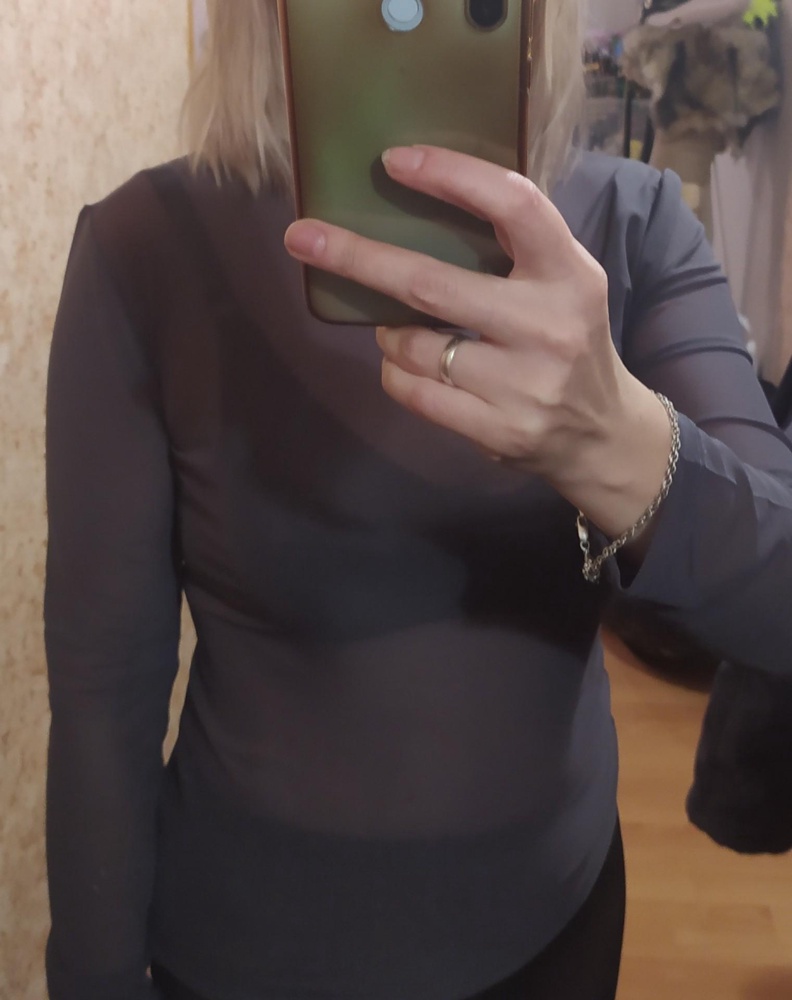 Хорошая водолазка. Ношу под сарафан. Для роста 160 см по длине отлично, рукава чуть чуть длинные.