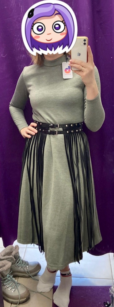 Очень и очень крутой пояс, мягкий, подчёркивает талию, вытягивает силуэт😻 не нашла пока подходящую одежду, отказалась. Планирую перезаказать попозже.