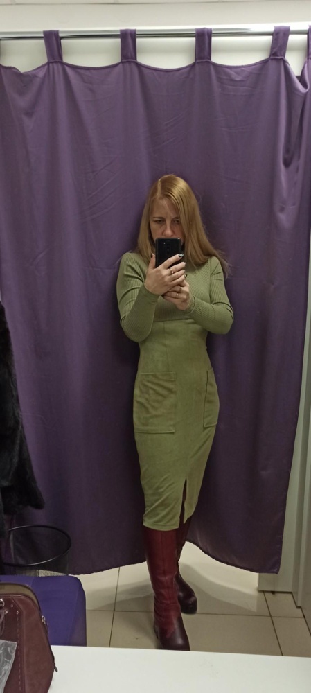 Платье мне понравилось. Мягкое, приятное к телу. Идёт в размер.