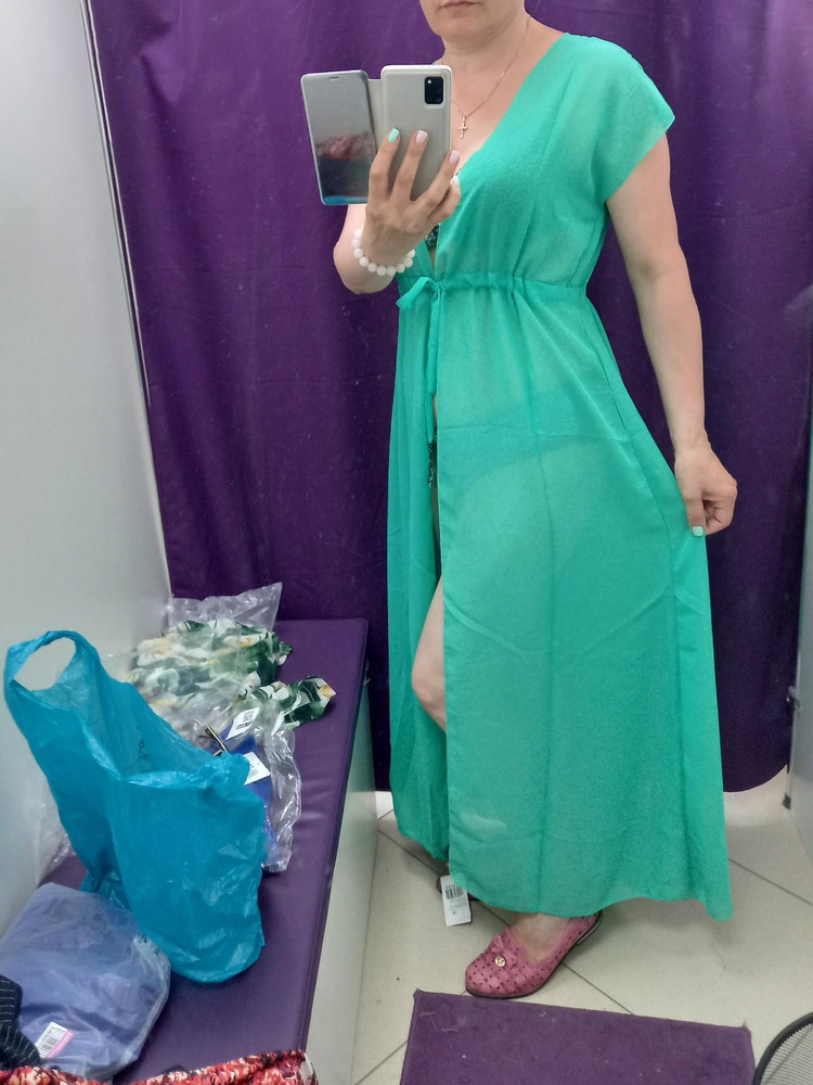 Так себе. Дешевая ткань и пошив не очень. Мне не понравилась эта накидка. Отказ.