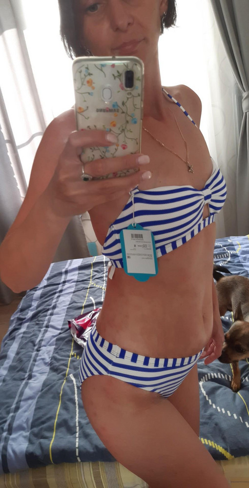 Купальник мне подошёл.мои параметрыО.Г-82;О.Б-92.Понравился и цвет и фасон,а главное,что подошел и верх и низ.С моей фигурой это большая редкость.Но упаковка конечно- просто ужас.Пришёл в порваном пакетике,плечики сломаны,да ещё и скомканый.За это снимаю звезду.Но на удивление товар не грязный,присутствуют все этикетки.Нитки не торчат.Я довольна.Посмотрим как будет в носке.