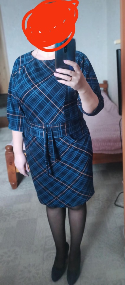 Платье понравилось, качество хорошее, идёт по размеру, стройнит.