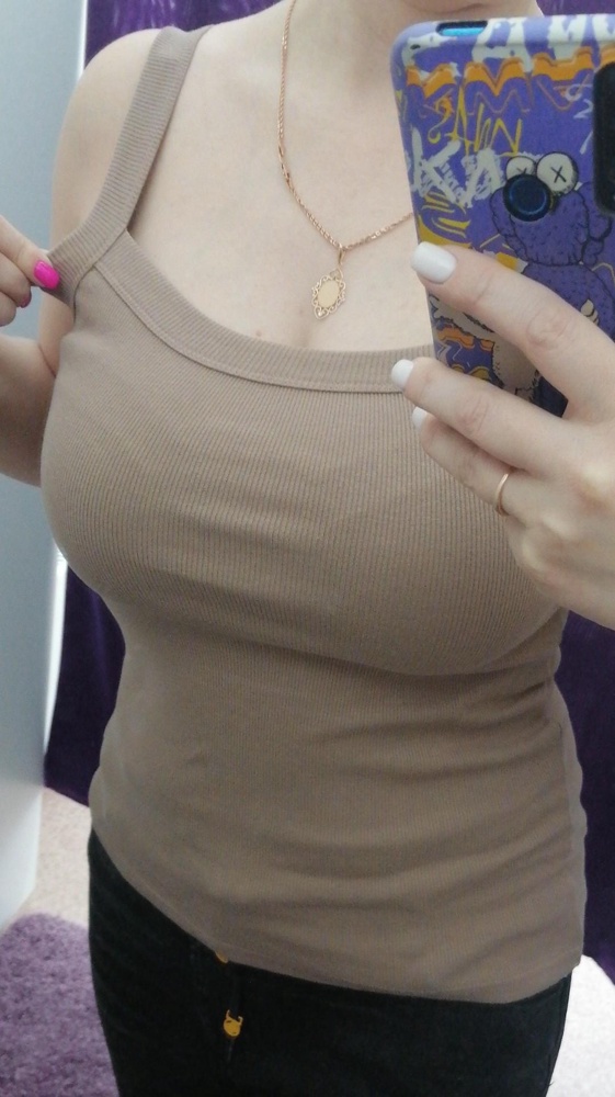 классная майка, приятная к телу, по размеру, хорошо тянется