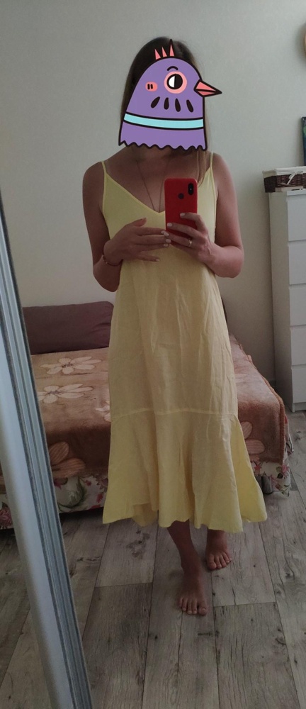 Ну очень понравилось. Ткань мягенькая,  состав натуральный. Для лета самое то. Ношу (М), но по отзывам взяла меньше (S) и не прогодала. Село отлично, думаю М было бы велико.