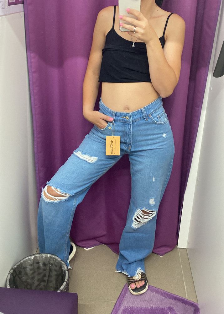 На свой 46 взяла 46 и утонула. Перезаказала на 44. То что надо. Выкупила. Только длинноваты на рост 165. А так все четко 