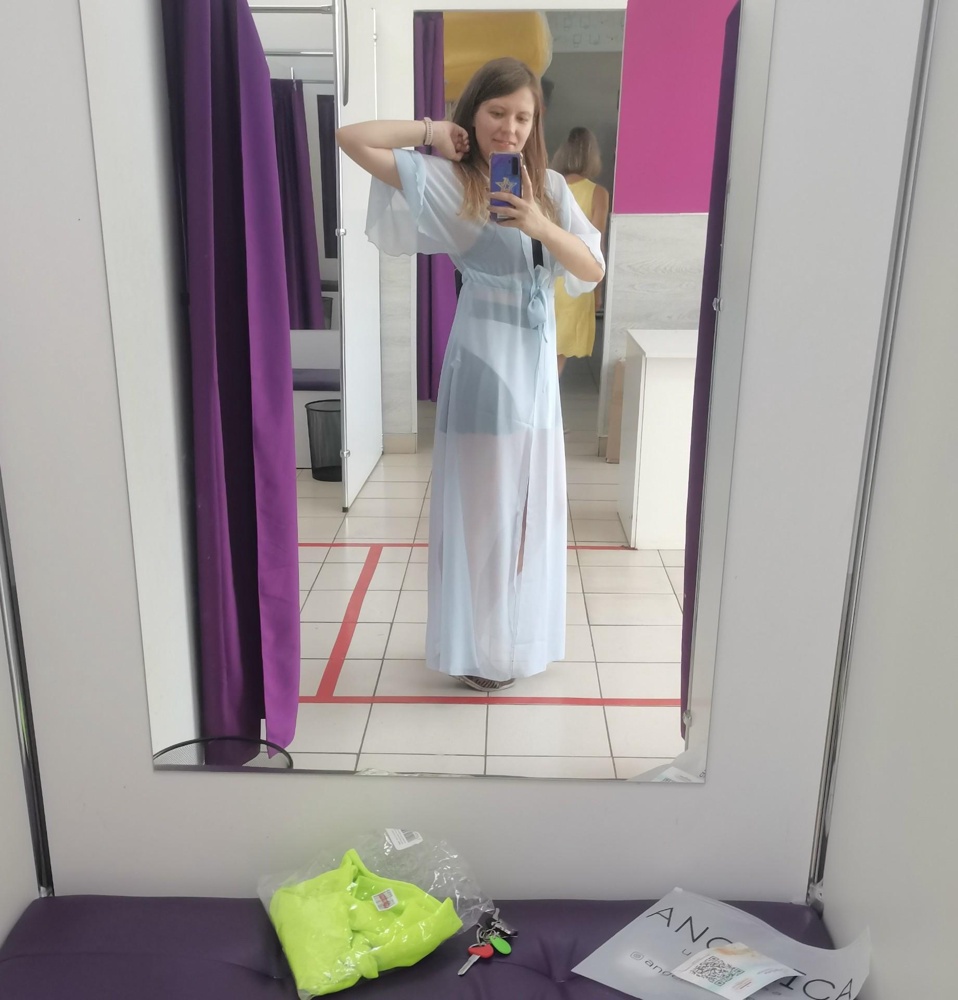 Со стрипами вообще огонь😍 мой любимый шифоновый халатик😍 Благодарю 🙏