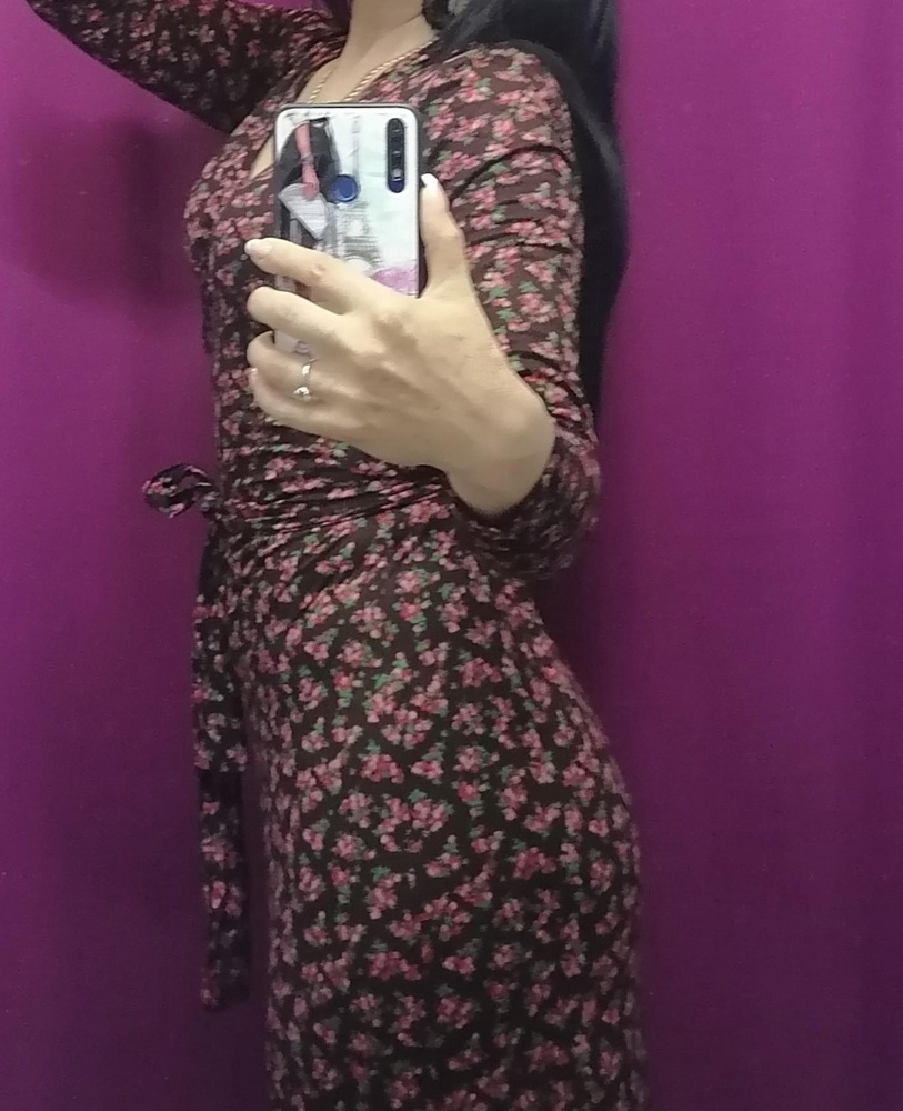 Платье 🔥Ткань приятная к телу, облегчает фигуру, стройнит) На рост 163, длина по щиколотку.