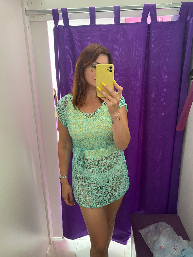 Мне пришла короткая туника, хотя из той ткани. Может перепутали, но ожидание и реальность не совпали.