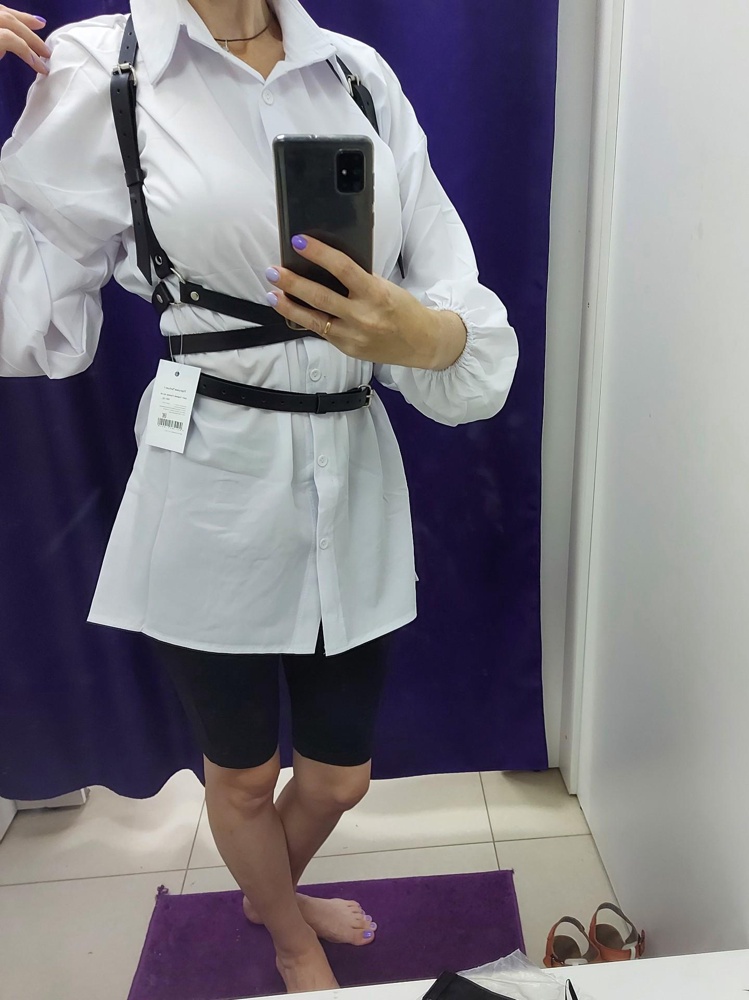 Портупея классная, с белой рубашкой вообще огонь🔥 однако, не уверенна, что это натуральная кожа