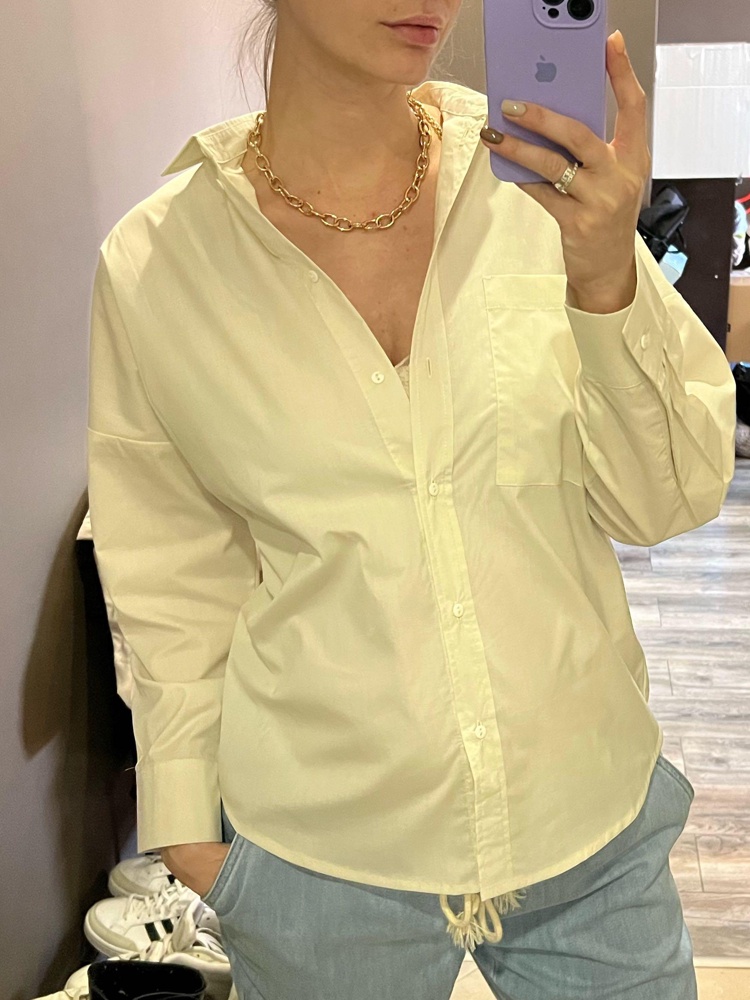 Я в восторге от рубашки, отлично идёт беременным 👌🏼 брала в размер