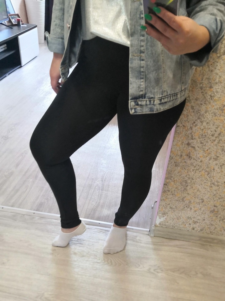 Огонь! На мой 46,переходящий в 48 размер L даже просторен. Подойдут для высоких, длина позволяет. Всё скрыли, животик убрали, не сползают, сидят идеально! Резинка плотная, но не передавливает!