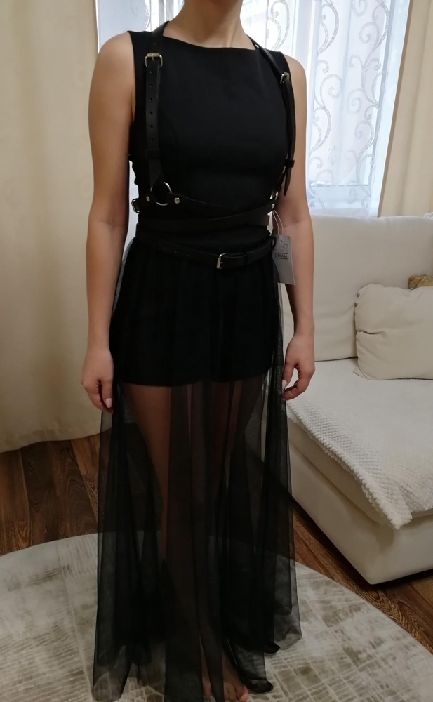 На ог 86, от 68, об 90 подошла 40 размера портупея, качественная, сексуальная вещь. Рекомендую!