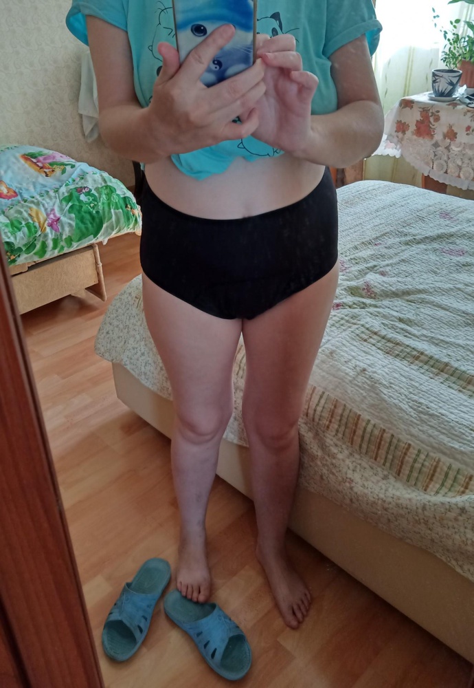 Получила свои трусы . Качество на высоте . Размер подошёл . Большое спасибо производителю и за быструю доставку. Одела как на меня сшиты. Между ног не давят. Снимать не хочется.